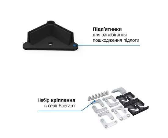 Стелаж Елегант-1 1840х950х340 Меткас, 50 кг/полицю , 5 полиць, фарбований, металевий, Кількість полиць: 5, Матеріал полиць: Метал, Колір: Білий (RAL R9016), изображение 18