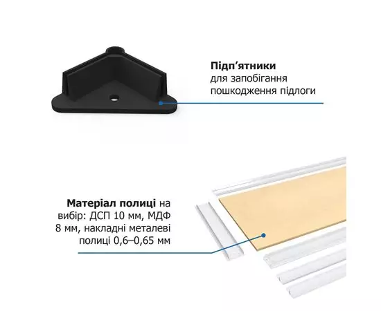 Стеллаж Титан ОД 1800х1400х400 Меткас, 300 кг/полку, 4 полки, ДСП, оцинкованный, металлический, изображение 11