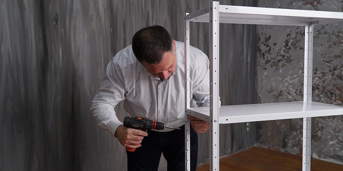 Как быстро собрать металлический стеллаж Меткас?